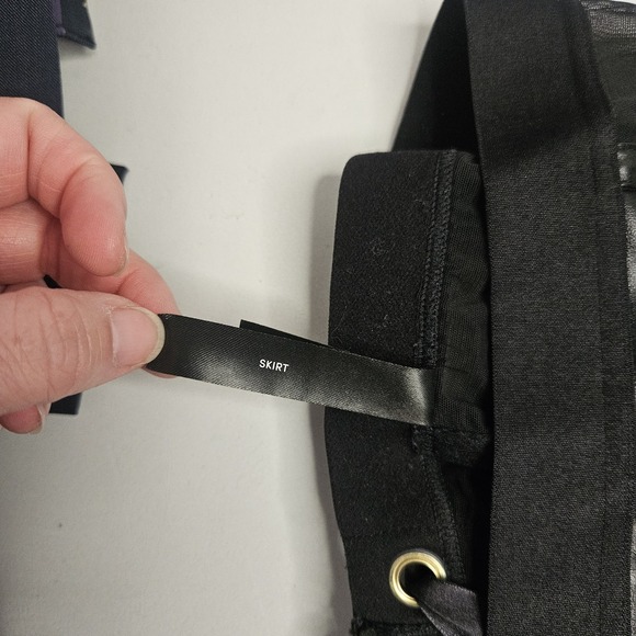 Torrid Lingerie Skirt 1 Lace up Pleather Black Sexy - Picture 6 of 8